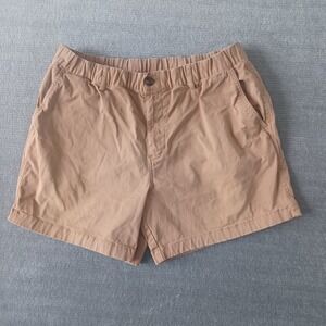 Bear Bottom Shorts Mens XL Khaki 5.5" Inseam Elastic Waist Casual Chino Beach